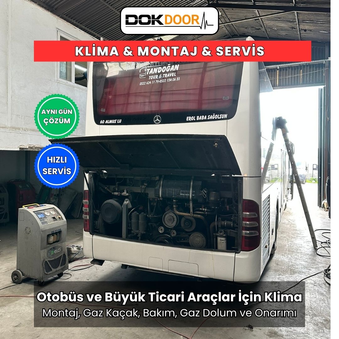 Otobüs Klima Gaz Kaçak ve Dolum, Tamir, Bakım ve Montajı